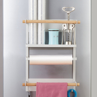 Armoire réfrigérateur gain de place organisateur de cuisine magnétique pour pots à épices et bouteilles d'assaisonnement