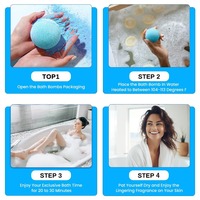 Bombes de Bain Private Label Luxe Saveur Menthe 60 Pcs/Pot Bio Fizzy avec Sérigraphie Design pour Foot Spa Pédicure Soak