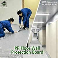 Planche de protection de sol en PP, feuille de plastique ondulé durable pour la rénovation de la maison, couverture imperméable réutilisable, fournisseur OEM, taille personnalisable