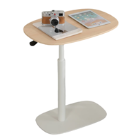 Table Basse Relevable Ada Moderne à Vérin à Gaz, Réglable en Hauteur, pour Canapé ou Lit, Bureau d'Appoint de Salon avec Plateau Rotatif à 360°