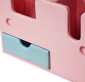 Boîte de rangement pour cartes en cuir PU moderne, capacité de 240+ cartes, aimant puissant, organisateur de cartes pliable pour TCG/ plateau à dés - Product Image 4