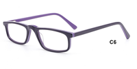 Ventes en gros de lunettes de vue rectangulaires de style rétro simple, montures en acétate de haute qualité unisexes pour lunettes de vue