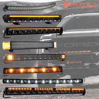 BRTLED Nouvelle barre lumineuse LED tout-terrain 60W 20 pouces 12V IP68K pour voiture, tracteur, camions, blanc ambre, DRL, éclairage de conduite, éclairage de rampe