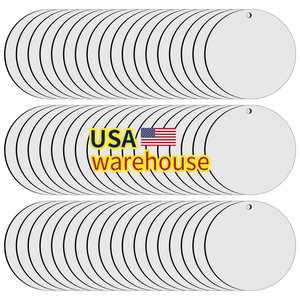 Adornos Redondos de MDF de Doble Cara, Productos Navideños, Artículos para Sublimación al por Mayor - Product Image 1