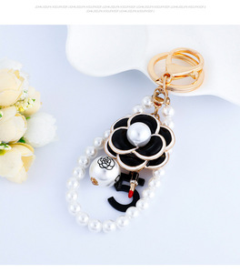 Kawaii Y2K Pearl <strong>Sakura</strong> <strong>Flowers</strong> Keychain Korean Metal <strong>Flower</strong> Bag Pendant Handbag Charms Sweet Girls Bag Hanging Decoration - Product Image 6