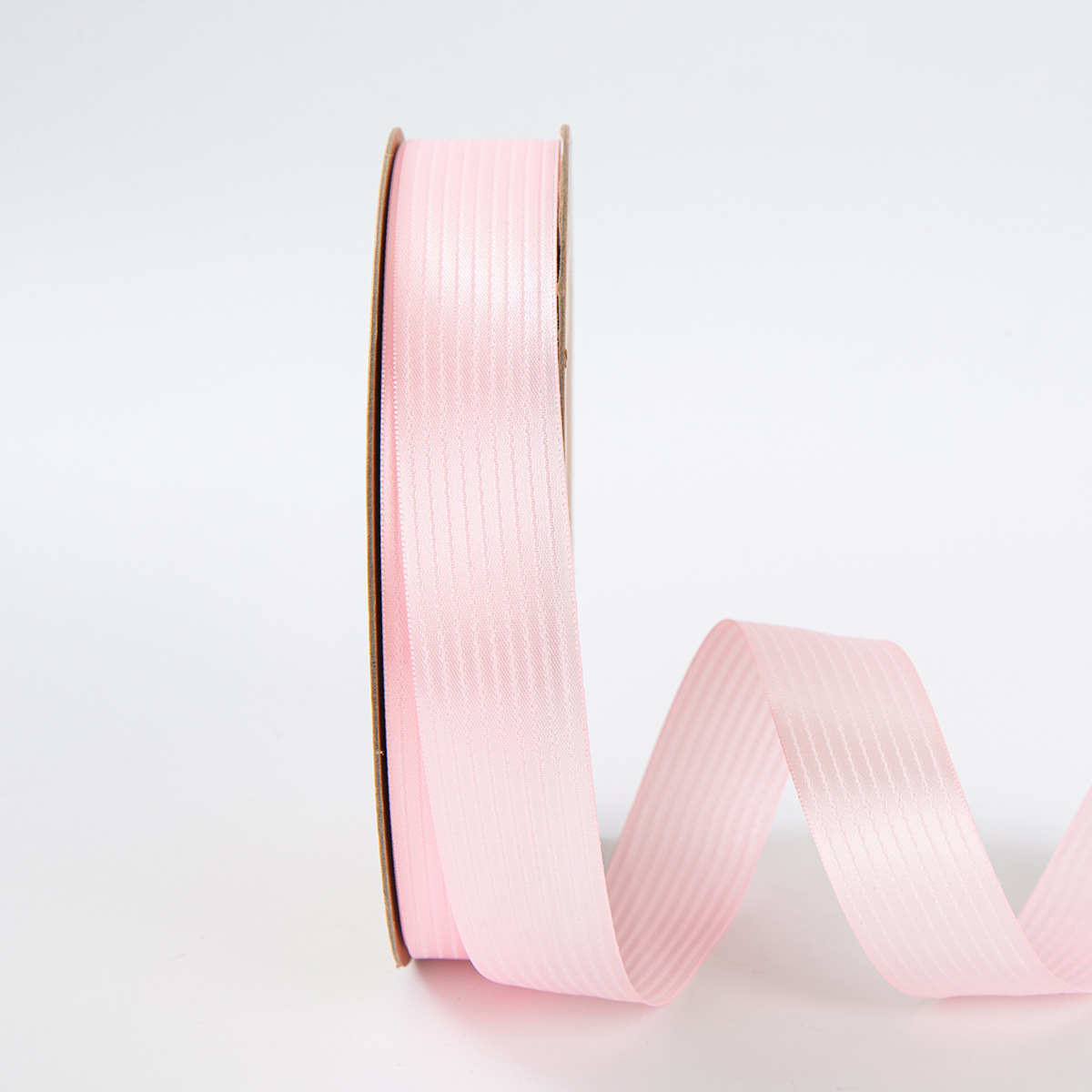 Rose poudré-2,5 cm, 50 mètres par rouleau