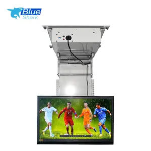 Ẩn Cơ Giới Khán Đài Lật Xuống Trần TV Lift Thủy Lực Điện Điều Khiển Thả Lên Xuống 32 55 70 Inch Thiết Bị Truyền Động