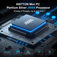 Mini PC pare-feu HYSTOU H3 J5005, double GbE, PfSense, sans ventilateur, TPM2.0, 4K HD, NVMe/mSATA, -20~60 ° C