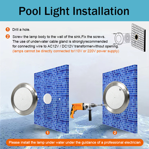 <span class=keywords><strong>Lampe</strong></span> de <span class=keywords><strong>piscine</strong></span> subaquatique à changement de couleur RVB, étanche IP68, éclairage LED pour <span class=keywords><strong>piscine</strong></span> - Product Image 5