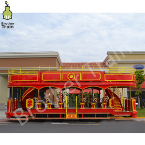 Train énorme avec une grande capacité <span class=keywords><strong>de</strong></span> plus <span class=keywords><strong>de</strong></span> 60 sièges Tram électrique à deux étages Train touristique électrique sans rail Vente <span class=keywords><strong>de</strong></span> train routier - Product Image 6