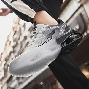 Chaussures de sport décontractées et tendance pour hommes, confortables, légères, avec empeigne en tissu, doublure douce, lacets et semelle antidérapante pour le printemps et l'automne - Product Image 3