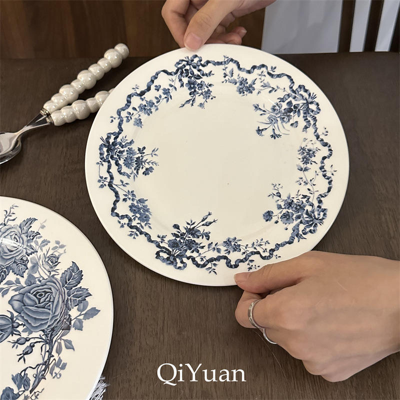 ถาดริบบิ้นช่อดอกไม้20.5ซม