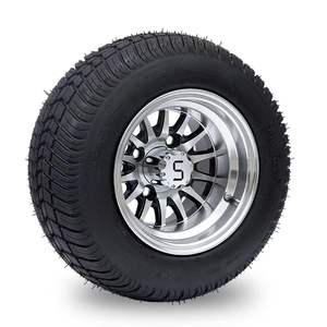 Jantes et pneus en alliage pour voiturette de golf SRGCTW-115 10 pouces, jante 10 pouces, pneu et roue 205/50-10 - Product Image 2