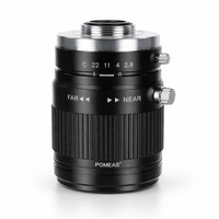 POMEAS Brand 0.5X C-mount Telecentric Lens 55mm Optical Low Distortion Machine Vision Measurement Lens Model