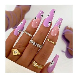 Mode Design Personnalisé Abs Plastique Français Conseils Clair Transparent 24Pcs <span class=keywords><strong>Faux</strong></span> Ongles Mignon Conception Prêt À <span class=keywords><strong>Coller</strong></span> <span class=keywords><strong>Faux</strong></span> Ongles - Product Image 2