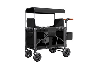 Produits de vente chauds Poussette pliante double pour enfants à quatre places - Product Image 5