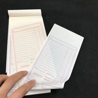 2021 Restaurant personnalisable autocopiant invité vérifier double bloc-commande livre carton papier Offset serveur facture