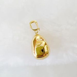 Pendentif haut de gamme Xinfly en or 18 carats avec boucle universelle et météorite AU750, or véritable brossé brillant pour femme - Product Image 5