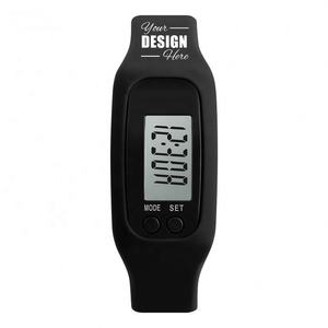 Montre connectée personnalisée en silicone pour le suivi de la forme physique, podomètre de marche/course, compteur de calories et de pas pour tous les âges - Product Image 1
