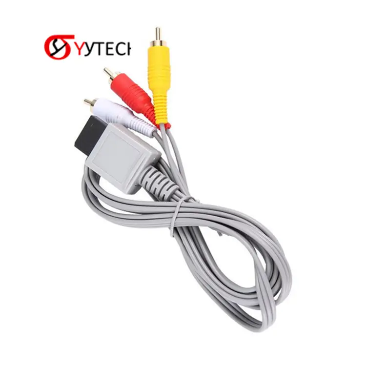 SYYTECH 1.8m cavo Component Audio Video AV 3 RCA Cavo 480p Uscita Video Composito per la console Nintendo Wii