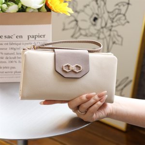 Pretyzys Vegan in pelle di design bella donna tripla pieghevole <span class=keywords><strong>portafoglio</strong></span> in pelle <span class=keywords><strong>portafoglio</strong></span> carta morbida <span class=keywords><strong>portafoglio</strong></span> per le donne - Product Image 2