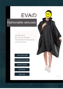 2023 vendita calda EVA Friendly adulto con cappuccio spesso Eco Friendly riutilizzabile bicicletta pioggia Poncho cappotto per donna uomo - Product Image 6