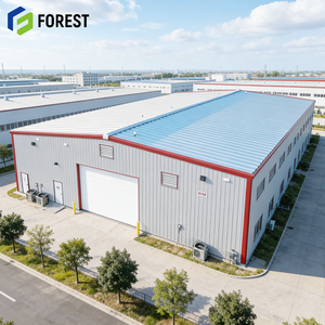 โกดังเก็บสินค้าโครงสร้างเหล็กสำเร็จรูปขนาดใหญ่ ประหยัดพลังงาน ปรับปรุงพื้นที่ใช้สอย สำหรับการเกษตร ห้องเย็น ห้างสรรพสินค้า และอพาร์ตเมนต์ - Product Image 1