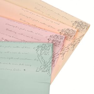 Papier d'emballage pour fleurs élégant en plastique imperméable, feuille pour bouquet, pour fleuriste - Product Image 3