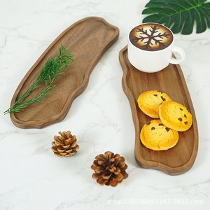 Bandeja de madera de acacia Autonomy con forma de nube, diseño irregular para servir postres, café, té, uso doméstico, ocasiones de cumpleaños - Product Image 4