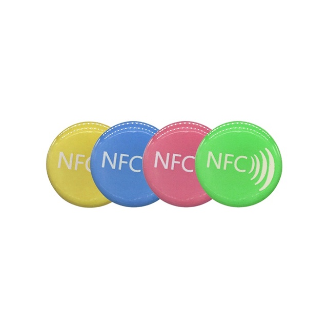 Custom Mini NFC Epoxy Tags for NTag Stickers with RFID Communication Interface for Social Media NFC Sticker Applications