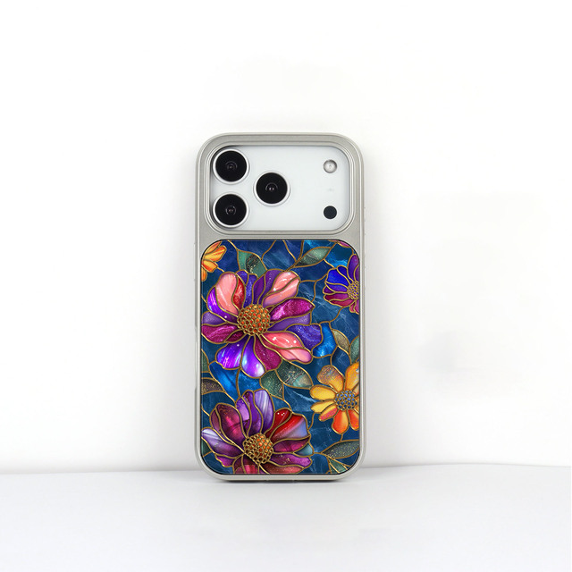 Luxury Colorful Marble Flower Pattern Mobile Phone Case for iPhone 18 17 16 15 14 13 12 11 Pro Max