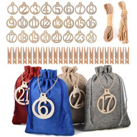 Pochette en toile de jute personnalisable avec cordon de serrage, réutilisable, pour bijoux, cadeaux, rangement, respirante, anti-poussière, pour fêtes, usage domestique, Noël, vente en gros