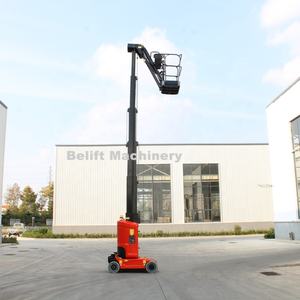 Plateforme élévatrice à bras articulé de 3 m, <span class=keywords><strong>chariot</strong></span> <span class=keywords><strong>élévateur</strong></span> hydraulique électrique, mât <span class=keywords><strong>télescopique</strong></span> vertical pour utilisation en intérieur - Product Image 4