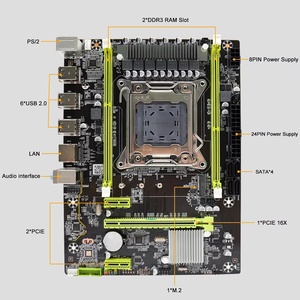 SEJISHI Micro ATX Intel Xeon LGA2011 <span class=keywords><strong>DDR3</strong></span> PC Gaming Mainboard Venta caliente 128GB Intel X79 Desktop Gaming <span class=keywords><strong>Motherboard</strong></span> Double - Product Image 3