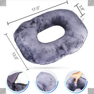 <span class=keywords><strong>Coussin</strong></span> de soutien <span class=keywords><strong>pour</strong></span> le coccyx et les hémorroïdes en mousse à mémoire de forme, avec housse amovible durable, <span class=keywords><strong>pour</strong></span> soulager la <span class=keywords><strong>douleur</strong></span>, extra doux, <span class=keywords><strong>pour</strong></span> longues périodes assises, 8634 - Product Image 2