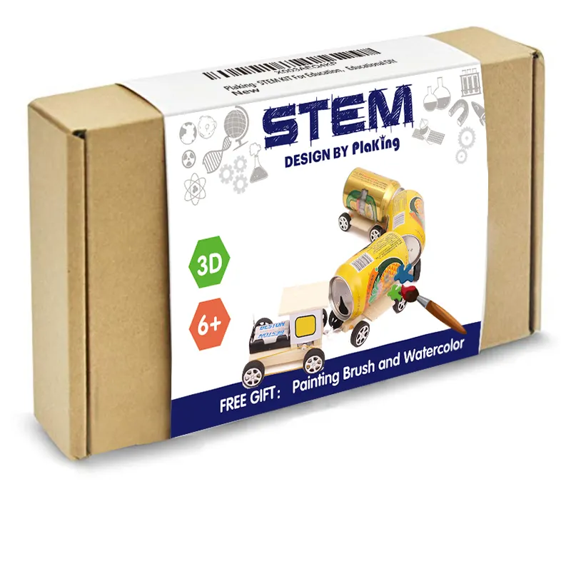 STEM toy Make your own Popular Wooden Train Engine DIY Model Building Kits