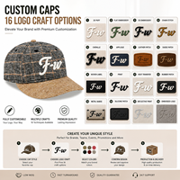 Gorra de Béisbol Personalizada de Tweed a Cuadros con Visera de Gamuza y Logotipo Bordado en Relieve, Venta al Por Mayor OEM