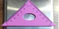 Régua de silicone com impressão de logotipo personalizada, conjunto de régua triangular 20 cm para escola conjuntos de régua de matemática dobrável