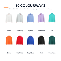 Polo à manches longues pour homme avec logo personnalisé, couleur unie, tricot piqué, doux et respirant, uniforme de golf, uniforme professionnel, vente en gros, OEM, marque privée