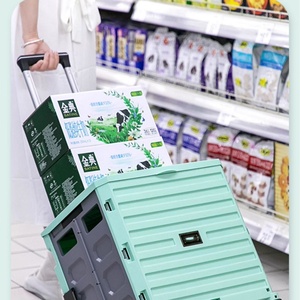 <span class=keywords><strong>Chariot</strong></span> de courses familial portable en plastique durable, petit format, avec plateau pliable et roues pour escaliers, personnalisable OEM, chariots et chariotlettes - Product Image 5