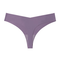 U512 En gros Culottes sans couture en soie glacée pour femmes et jeunes filles, taille en V, Bragas De Mujer