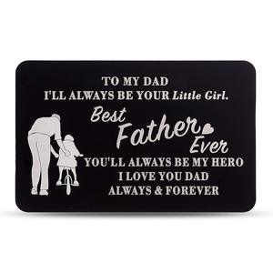 Danh Thiếp Cắt Laser Trống Kim Loại Khắc Mờ Đen Anodized Bằng Thép Không Gỉ Sang Trọng Tùy Chỉnh - Product Image 5