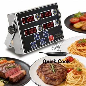 Minuteur <span class=keywords><strong>de</strong></span> cuisine multifonctionnel 8 canaux à usage commercial, avec rappel numérique pour plusieurs événements, idéal pour la cuisson et les magasins alimentaires - Product Image 6