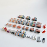 Push-Typ VGA Beleuchtung Kupfer Schnellverbinder Klemmenblock Nylon für 32A 0,08~4mm² Kabelverbindung IP40 Schutz