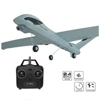 Modèle d'avion télécommandé 2,4 G à 2 canaux avec LED, lancement manuel, envergure d'ailes, avion à réaction RC, planeur en mousse EPP souple