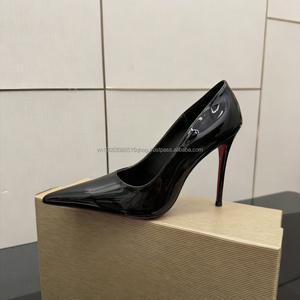 Zapatos de boda de alta calidad para mujer, tacones de suela roja de marca de diseñador, tacones negros de lujo para mujer, nuevos estilos - Product Image 2