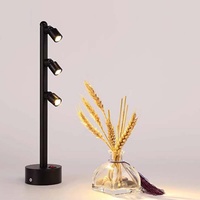 Projecteur LED multi-têtes rechargeable pour bijoux, 2W/3W/5W, éclairage de vitrine, musée, exposition artisanale