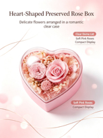 Boîtes à bijoux sphériques à double porte en gros d'usine, boîtes cadeaux pour fleurs préservées, boîtes à fleurs séchées, boîtes cadeaux de luxe