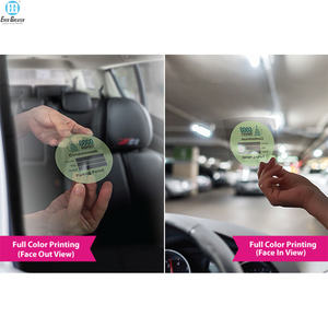 Porte-disque d'immatriculation, en noir ou blanc, pour taxe de voiture, avec colle ou collage statique - Product Image 4