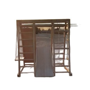 Équipement d'entraînement sensoriel en bois pour enfants de 4 à 6 ans avec mur d'escalade et échelle, structure de jeu intérieure - Product Image 5